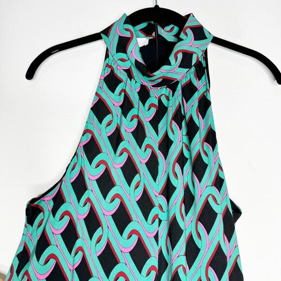 Corey Lynn Calter Suzi Mini Dress Sleeveless in Chain Link Graphic Print Size XS - Picture 4 of 9